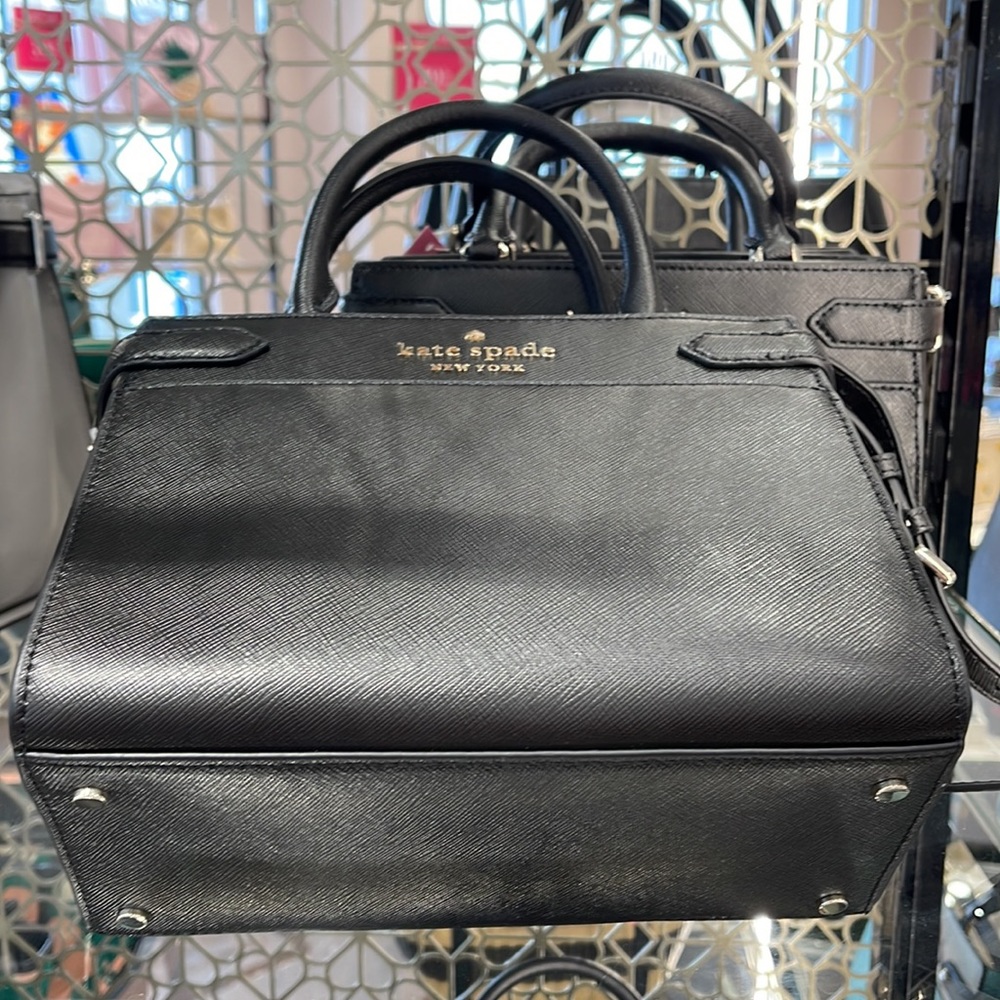 Kate Spade staci small satchel black NWT - Picture 7 of 16
